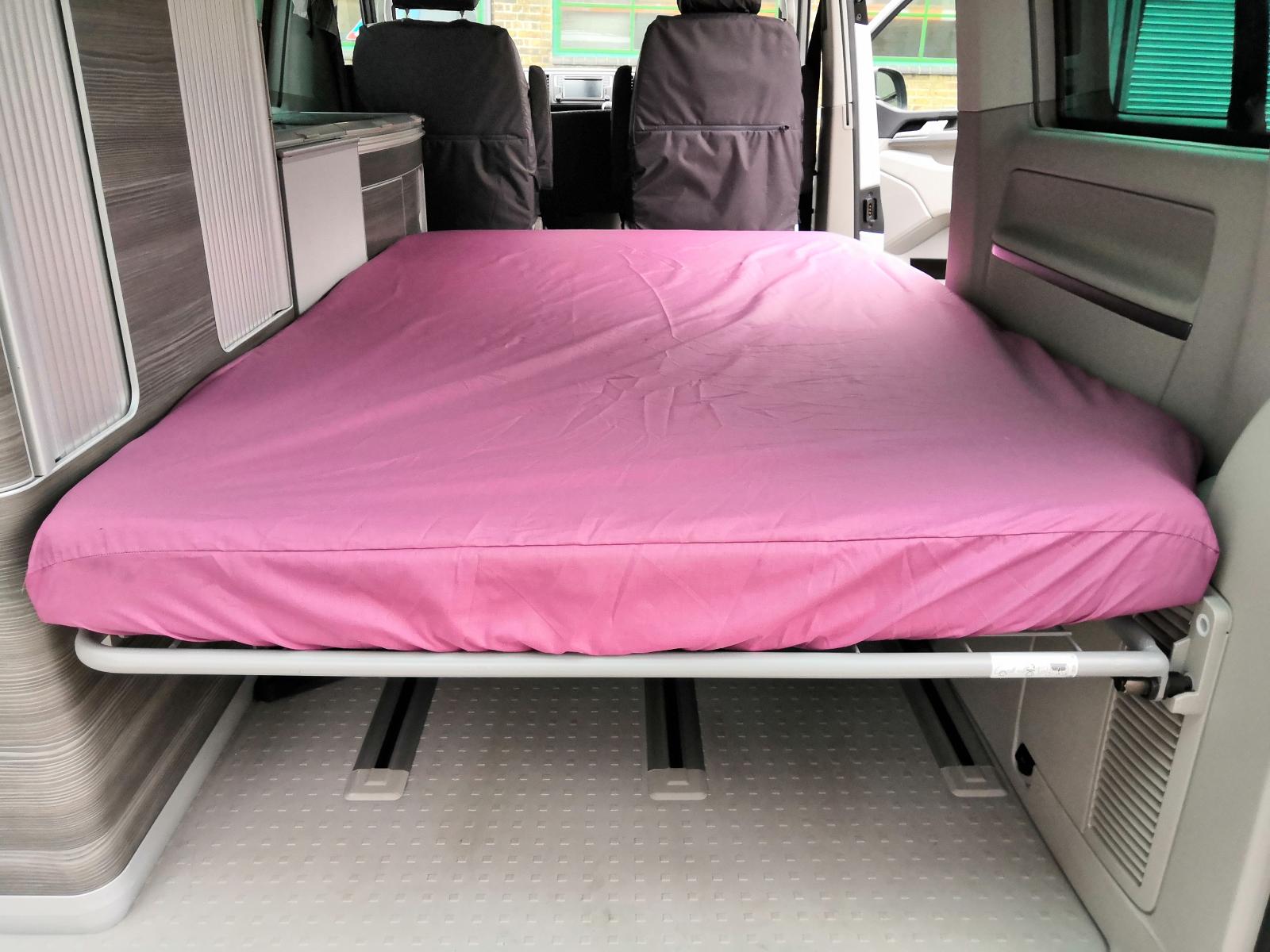 DUVALAY Fitted Sheet for lower bed VW Official Comfort Mattress in California Ocean