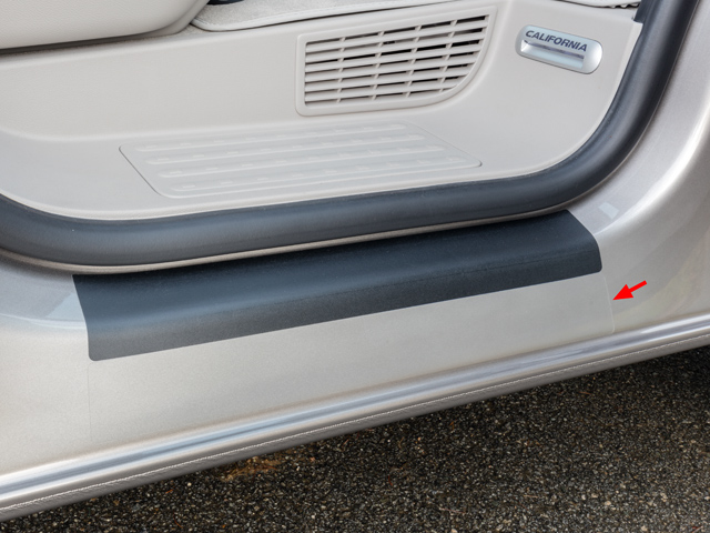 thumbnail image 2 of Transparent Paint Protection Film Kit For VW Touran (1T) – Protects Load Sill & Door Entrances 2 of 6
