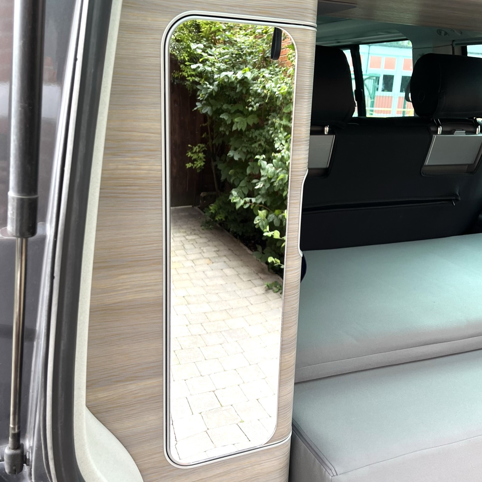 YES CAMPERVAN Mirror for the Rear Wardrobe Door in a VW T5/T6/T6.1