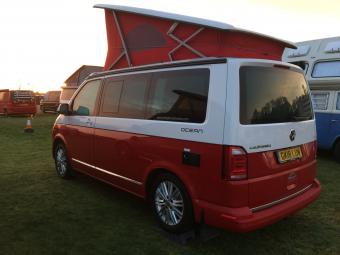 VW California Ocean Camper Van T6 2018 Candy White & Cherry Red 2.0lt ...