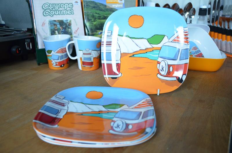 Campervan Print Melamine Small Side Plates Four Set CamperVantastic