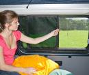 BRANDRUP FLYOUT/MOSQUITO NET sliding windows VW T5 Kombi, California Beach pre 2010, Startline pre 2009